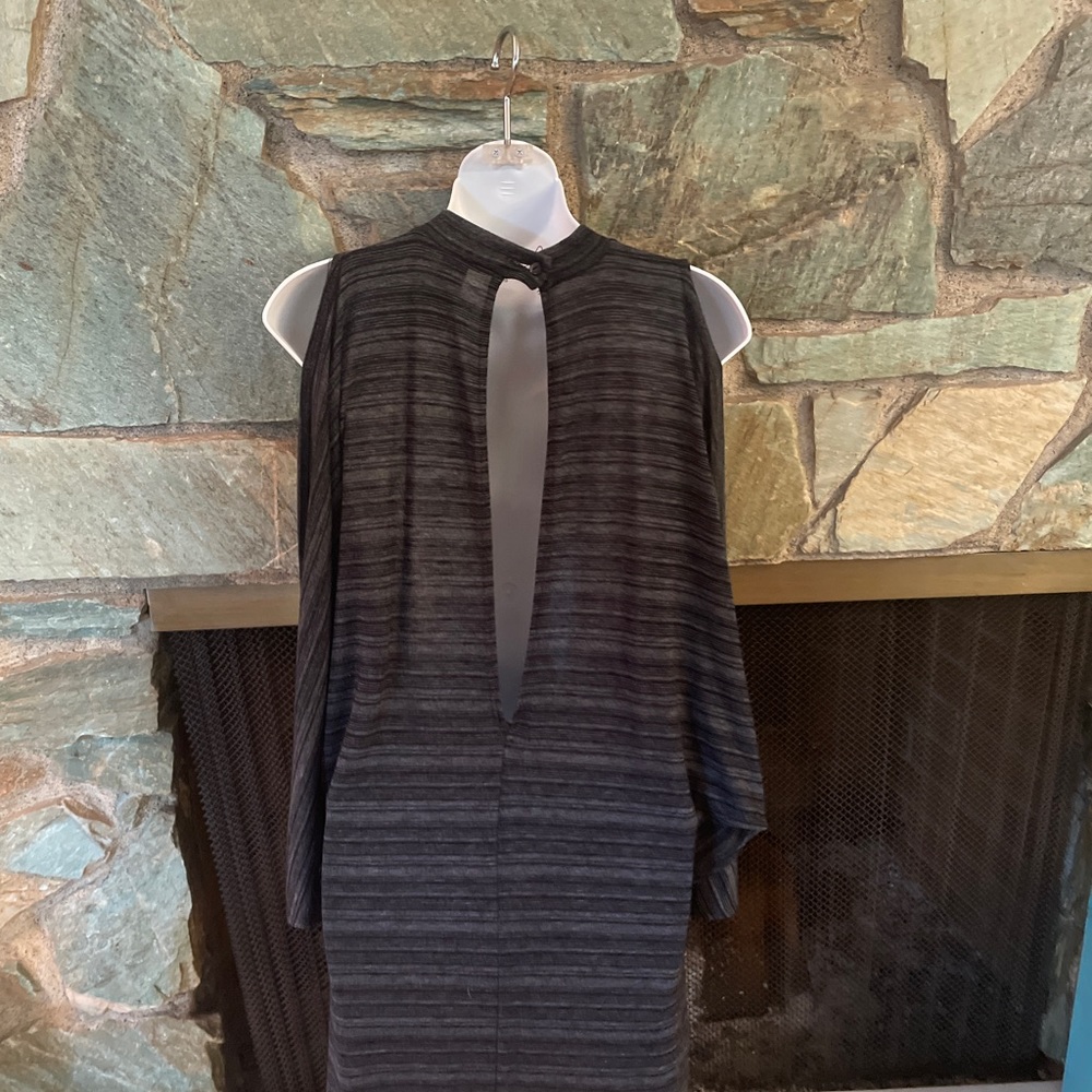 Go Couture Peek-a-boo shoulder dress (mini skirt in length)